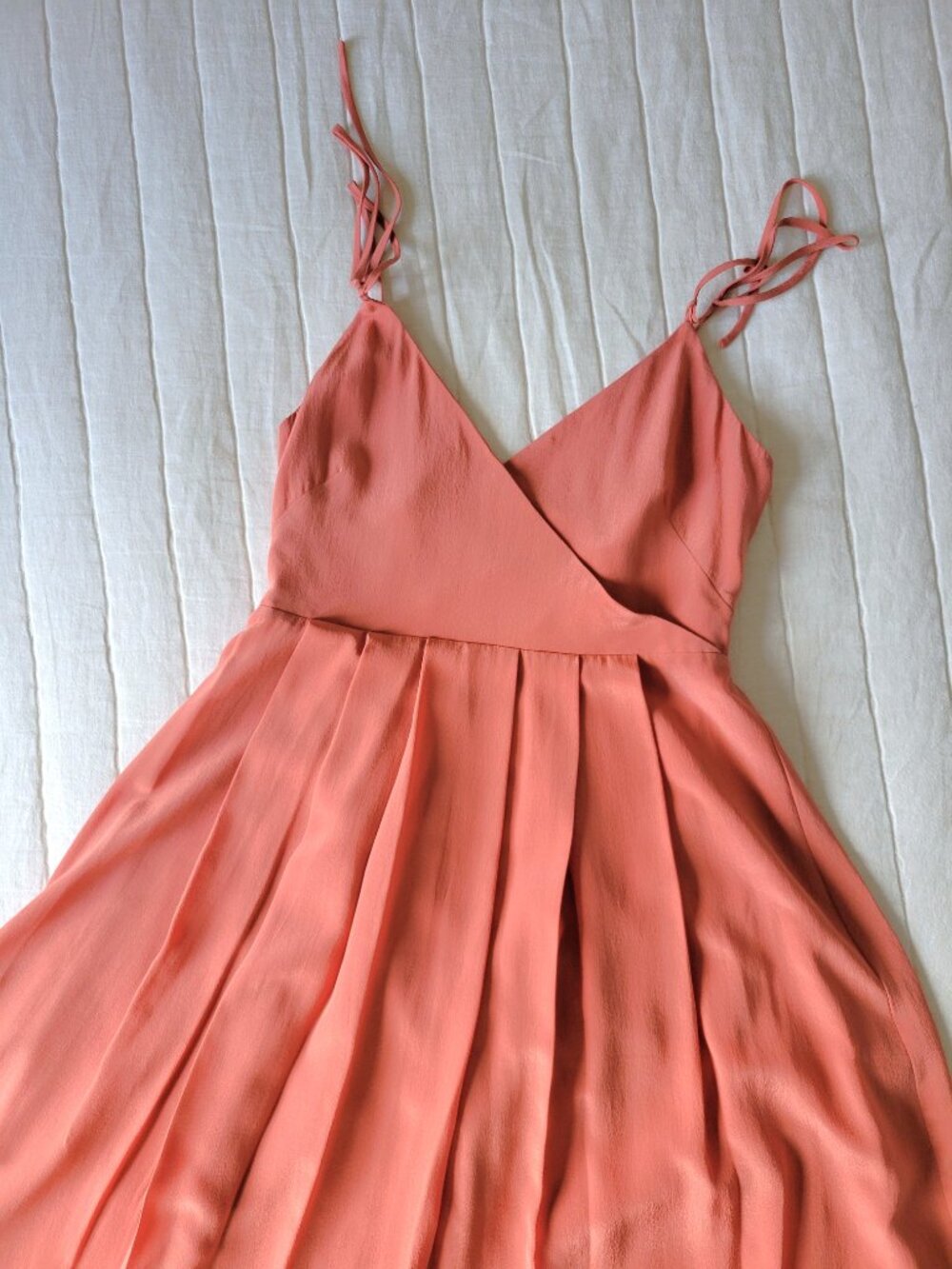 Madewell silk pleated cami dress, like new